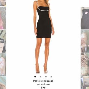 Revolve Superdown Bodycon Dress with Rhinestones